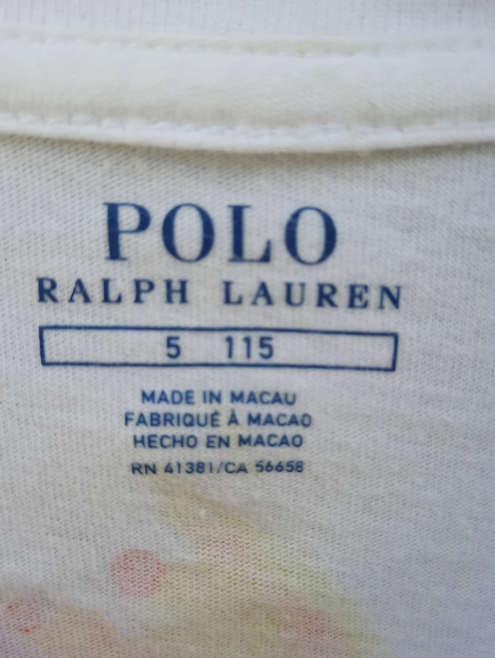 Polo Ralph Lauren Girl's Paint Splatter Spellout Artsy T-Shirt Dress Size 5 - Picture 4 of 7